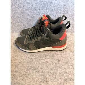 Nike Internationalist Mid Internationalist Carbon Green With Orange Womens 9